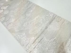 道長取りに花模様織出し袋帯